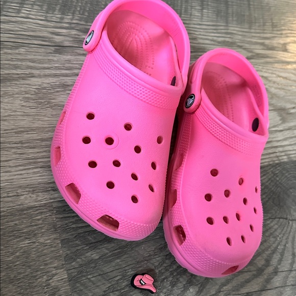 Crocs slide on Pink Clogs women’s size 9 - Picture 2 of 15